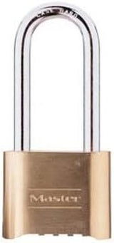Master Lock Combination Padlock Outdoor Brass Long Shackle 2-Pack 175LHEC2