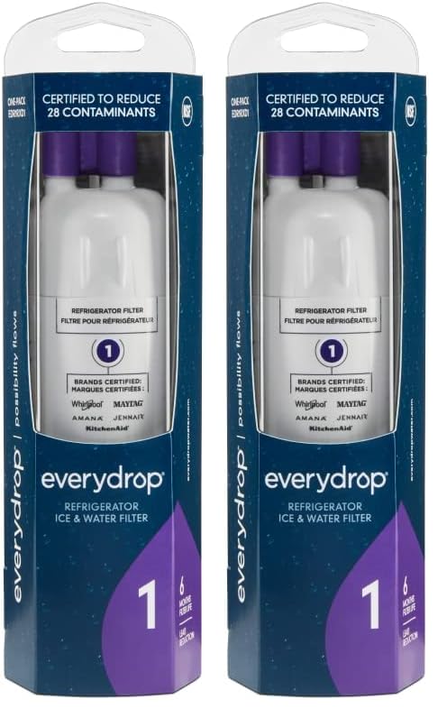everydrop by Whirlpool Ice and Water Refrigerator Filter 1, EDR1RXD1, Single-Pack , Purple