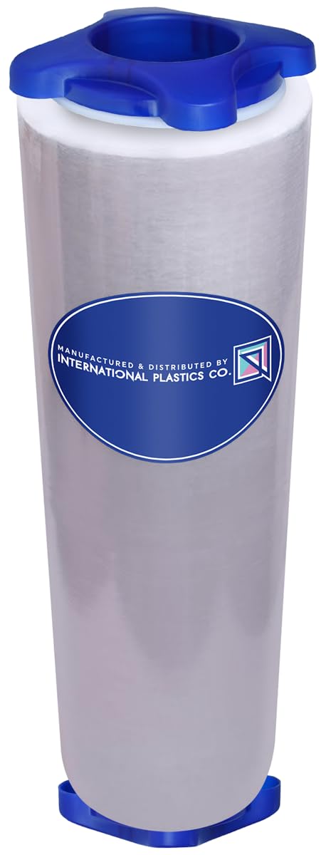 International Plastics Co. 18" Stretch Film/Wrap 1500 feet 7 Layers 80 Gauge Industrial Strength up to 800% Stretch 20 Microns Clear Durable Adhering Packing Moving Heavy Duty Shrink Film Box of 4