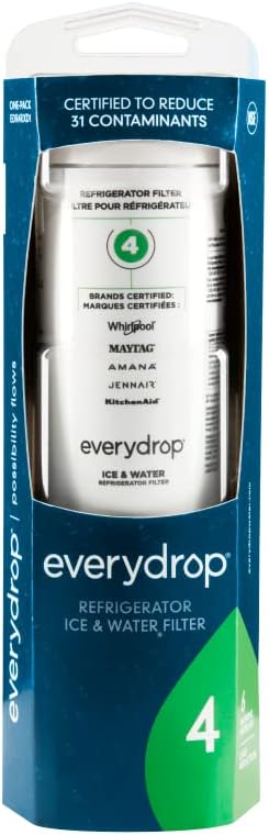 everydrop® by Whirlpool Ice and Water Refrigerator Filter 4, EDR4RXD1, Single-Pack