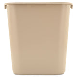 Rubbermaid Commercial Wastebasket Trash Container, 41QT/10.25 GAL, Plastic, Black, Stackable Trash Can for Bedroom/Bathroom/Office, Fits Under Desk/Sink/Cabinet