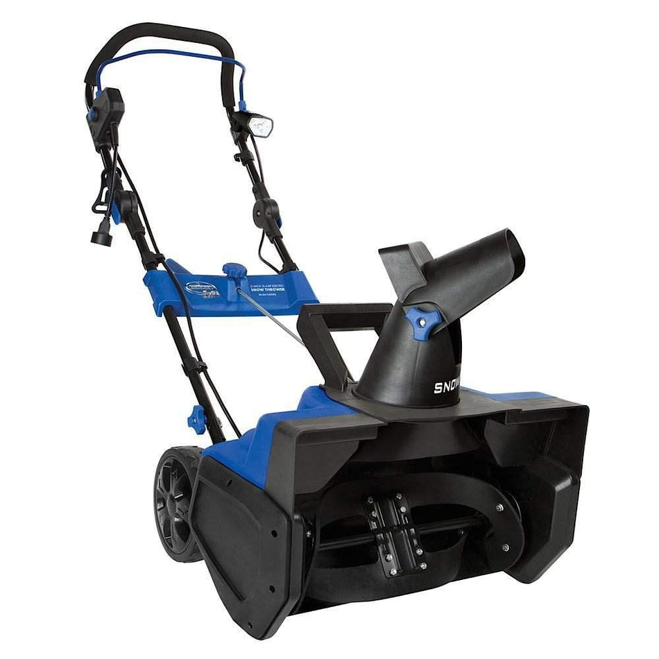 Snow Joe Corded Electric Snow Blower, 15A Motor, 21" Clearing Path - Single-Stage Walk-Behind Thrower w/ 20 Feet Throw Distance & LED Light for Driveway, Sidewalk, Walkway & Patio, SJ625E