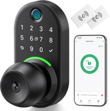 Keypad Smart Door Knob Lock, Yamiry Fingerprint Keyless Entry Handle Lock