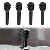 NTNEV 4 PCS Car Lock Knobs, 1.93" x 0.47" Aluminum Alloy Inner Door Pull Pins, Safety Decorative Replacement Accessory, Suitable for Most Cars, SUVs, Trucks, Vans (Red)