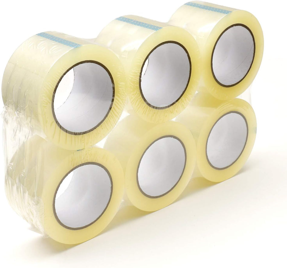 Clear Acrylic Packing Tape, 3 Inch Wide, 2.0mil Thickness, 110 Yard Per Roll [Pack of 24 Rolls]