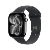 Apple Watch Series 11 [GPS 42mm] Smartwatch with Space Gray Aluminum Case with Black Sport Band - S/M. Sleep Score, Fitness Tracker, Health Monitoring, Always-On Display, Water Resistant