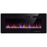 50 inch Electric Fireplace Recessed and Wall Mounted Insert Update
