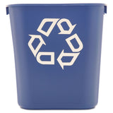 Rubbermaid Commercial Wastebasket Trash Container, 41QT/10.25 GAL, Plastic, Black, Stackable Trash Can for Bedroom/Bathroom/Office, Fits Under Desk/Sink/Cabinet