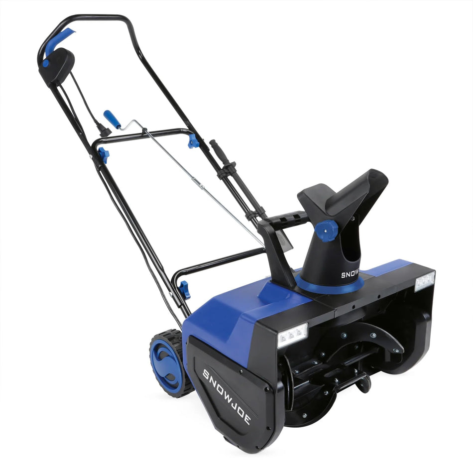 Snow Joe Corded Electric Snow Blower, 15A Motor, 21" Clearing Path - Single-Stage Walk-Behind Thrower w/ 20 Feet Throw Distance & LED Light for Driveway, Sidewalk, Walkway & Patio, SJ625E