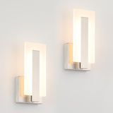 Joosenhouse Modern LED Wall Sconces Up and Down Wall Mount Light Black 3000K Warm White Wall Lights Set of 2, Indoor Wall Lighting for Hallways, Bedrooms, Hallways, Living Room Indoor Wall Lights