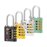 Forge Dual-Opening: Key or Combination Access Lock, Use Key to Recover Code If Forgotten, TSA Approved Locks for Luggage, Pelican case, Travel, Gym, School, Stainless Steel Shackle.(Black 6 Pk)