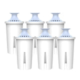 AQUA CREST Replacement for Brita® Filter, Brita® Water Pitchers and Dispensers, Classic OB03, Mavea® 107007, and More, NSF Certified Pitcher Water Filter, 1 Year Filter Supply, 6 Count