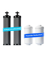 Waterdrop NSF/ANSI 42&372 Certified Water Filter, Replacement for Berkey® BB9-2® Black Filters, ProOne® or Alexapure® Gravity Water Filter System and Waterdrop King Tank Series, (Pack of 2)