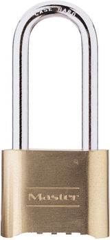 Master Lock Combination Padlock Outdoor Brass Long Shackle 2-Pack 175LHEC2