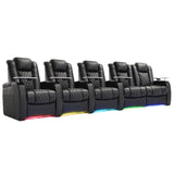 Weilianda Home Theater Seating, Top Grain Leather Movie Theater Chair
