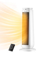 PELONIS PTH15A4BGB Ceramic Tower 1500W Indoor Space Heater with Oscillation, Remote Control, Programmable Thermostat & 8H Timer, ECO Mode, Tip-Over Switch & Overheating Protection.Grey