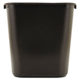 Rubbermaid Commercial Wastebasket Trash Container, 41QT/10.25 GAL, Plastic, Black, Stackable Trash Can for Bedroom/Bathroom/Office, Fits Under Desk/Sink/Cabinet