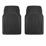 Motor Trend FlexTough Floor Mats for Cars, Black Deep Dish All-Weather Car Mats, Waterproof Trim-to Fit Automotive Floor Mats for Cars Trucks SUV, Universal Floor Liner Car Accessories