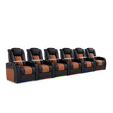 Weilianda Home Theater Seating, Top Grain Leather Movie Theater Chair