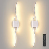 Battery Operated Wall Sconces Set of Two, Black 31.4" 3 Color LED dimmable Wireless Wall Sconce with Remote Control, USB Rechargeable Wall Lights for Living Room Bedroom Hallway Background