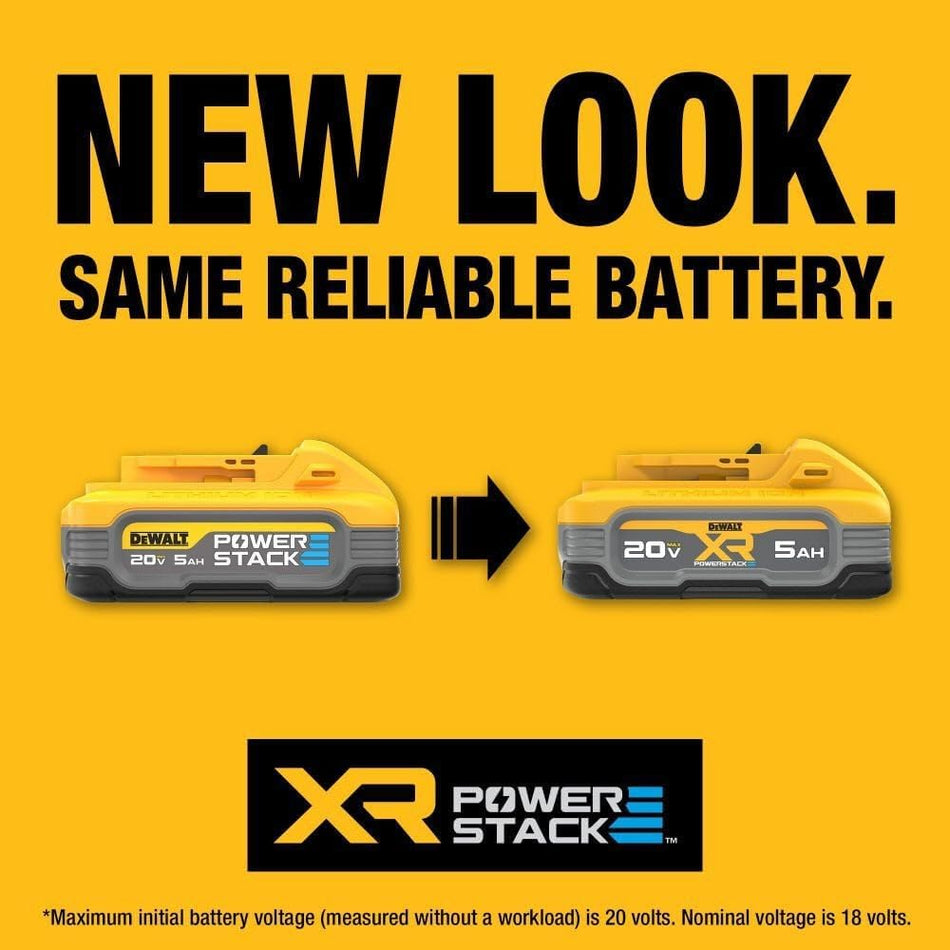 DEWALT 20V MAX XR POWERSTACK 5 Ah Lithium Ion Battery (DCBP520)
