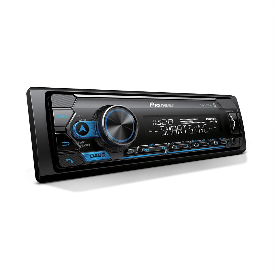 Pioneer MVH-S230BT 1-Din Car Stereo with Bluetooth, USB, AM/FM Radio