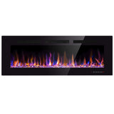 50 inch Electric Fireplace Recessed and Wall Mounted Insert Update