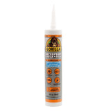 Gorilla Waterproof Caulk & Seal Silicone Sealant, 10oz Cartridge (Pack of 1) - White Caulking Sealant for Kitchen, Window, Bath, Marine, Door and More