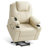 MCombo Power Lift Recliner Chair for Elderly, Heat and Massage 7040(Medium)