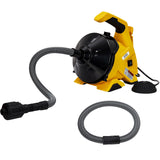 PIONEERWORKS Electric Drain Snake 100ft x 3/8in, 6.8A Auto Feed Drain Cleaner Machine with GFCI, 6 Cutters and 8-Inch Wheels, Drain Auger for 1-4 Inch Pipes