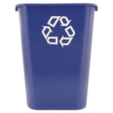 Rubbermaid Commercial Wastebasket Trash Container, 41QT/10.25 GAL, Plastic, Black, Stackable Trash Can for Bedroom/Bathroom/Office, Fits Under Desk/Sink/Cabinet
