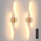 Battery Operated Wall Sconces Set of Two, Black 31.4" 3 Color LED dimmable Wireless Wall Sconce with Remote Control, USB Rechargeable Wall Lights for Living Room Bedroom Hallway Background