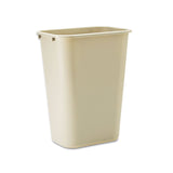 Rubbermaid Commercial Wastebasket Trash Container, 41QT/10.25 GAL, Plastic, Black, Stackable Trash Can for Bedroom/Bathroom/Office, Fits Under Desk/Sink/Cabinet