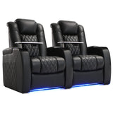 Weilianda Home Theater Seating, Top Grain Leather Movie Theater Chair