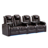 Weilianda Home Theater Seating, Top Grain Leather Movie Theater Chair