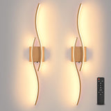 Battery Operated Wall Sconces Set of Two, Black 31.4" 3 Color LED dimmable Wireless Wall Sconce with Remote Control, USB Rechargeable Wall Lights for Living Room Bedroom Hallway Background