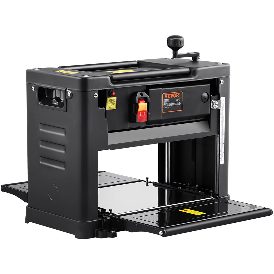 VEVOR Power Benchtop Planer Three-Blade Two Speed 13" Thickness Planer