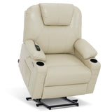 MCombo Power Lift Recliner Chair for Elderly, Heat and Massage 7040(Medium)