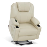 MCombo Power Lift Recliner Chair for Elderly, Heat and Massage 7040(Medium)