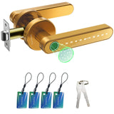 Fingerprint Door Lock Biometric Door Knob with Keypad Keyless Entry, Door Locks for Bedrooms, Home Hotel Office Apartment Black
