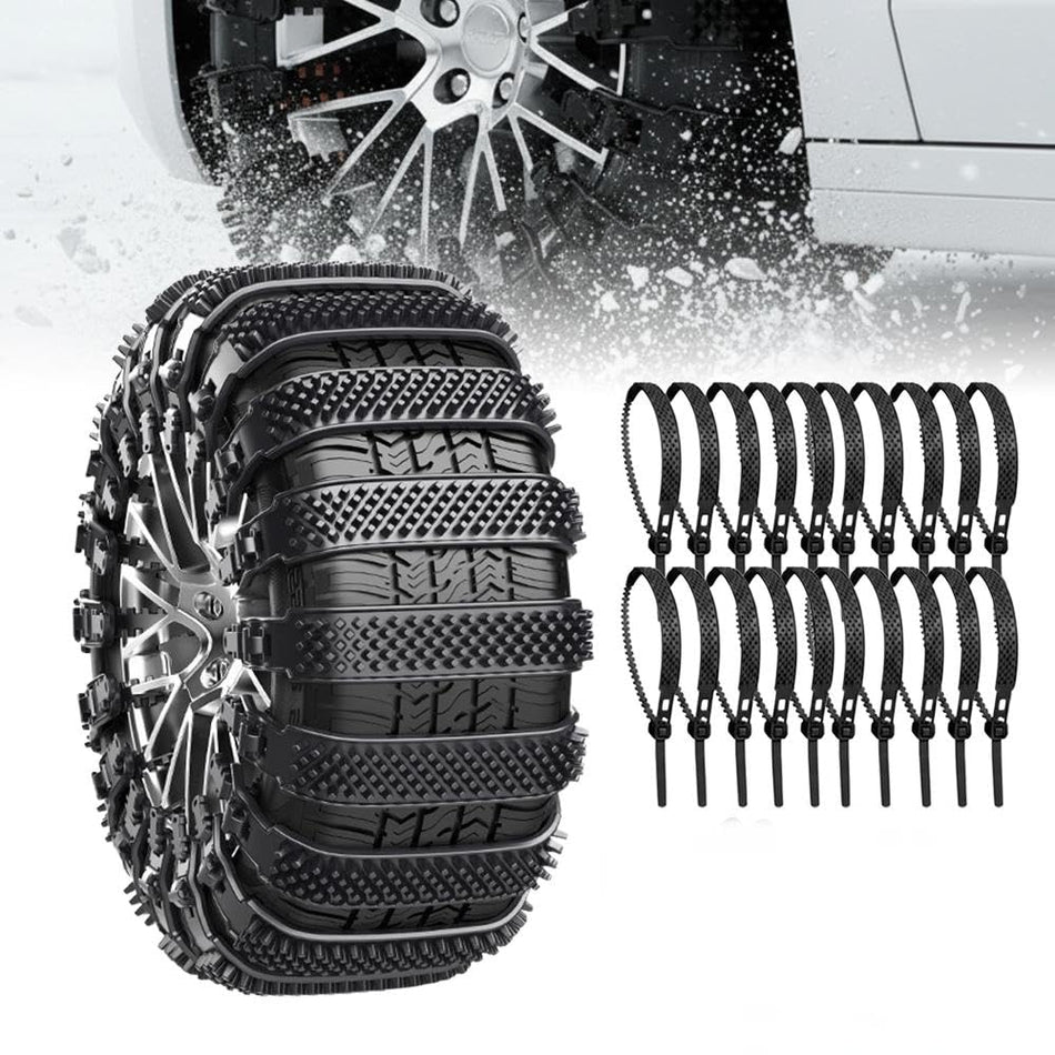 Universal Anti-Skid Snow Tire Chains, Winter Emergency Traction