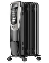 PELONIS Oil Filled Radiator Heater for Indoor Use Large Room with Remote, Electric Space Heater with Thermostat, Energy Efficient with ECO Mode, 24H Timer, Quiet, Overheat & Tip-Over Protection, 1500W