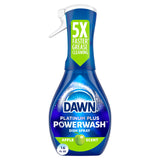 Dawn Powerwash Spray, Dish Soap, Dishwashing Liquid, Cleaning Supplies, Lemon, 1 Starter Kit + 3 Refills, 4 units of 16oz (64oz)