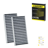 2PCS Cabin Air Filter with Activated Carbon for Tesla Model 3 (2017-2026), Model Y (2020-2026), OE# 1107681-00-A, CF12774, XC11952C, CF774