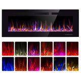 50 inch Electric Fireplace Recessed and Wall Mounted Insert Update