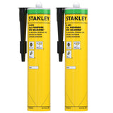 Stanley S421 RTV Silicone Caulk - 12x10.1 fl. oz. Clear,%100 Silicone Sealant, Waterproof and Flexible Sealer for Kitchen & Bathroom, 12 Pack