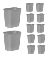 Rubbermaid Commercial Wastebasket Trash Container, 41QT/10.25 GAL, Plastic, Black, Stackable Trash Can for Bedroom/Bathroom/Office, Fits Under Desk/Sink/Cabinet