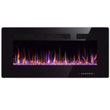 50 inch Electric Fireplace Recessed and Wall Mounted Insert Update
