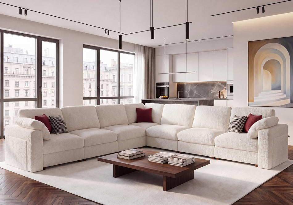 JJJ Oversized Modular Sectional Sofa Couch