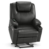 MCombo Power Lift Recliner Chair for Elderly, Heat and Massage 7040(Medium)